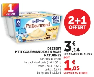Dessert P'tit Gourmand Naturnes