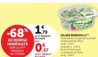 Salade Bonduelle Concombres ou taboulé au poulet