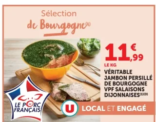 Véritable jambon persillé de Bourgogne VPF Salaisons Dijonnaises