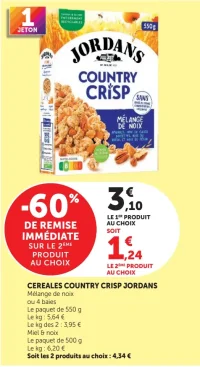 Céréales Country Crisp Jordans
