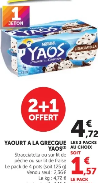 YAOURT A LA GRECQUE YAOS Nestlé