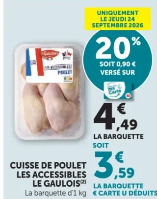 Cuisse de poulet Les Accessibles Le Gaulois