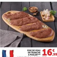 Foie de veau en tranche a poeler