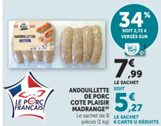 Andouillette de porc Cote Plaisir Madrange