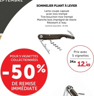 Sommelier pliant à levier Laguiole Heritage