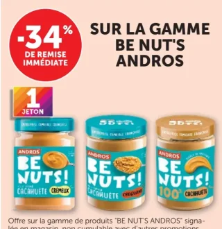 Pâte de cacahuète Be Nut's! Andros