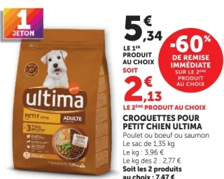 Croquettes pour petit chien Ultima