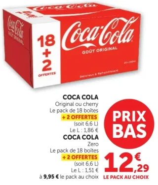 Coca-Cola Original ou cherry ou Zero