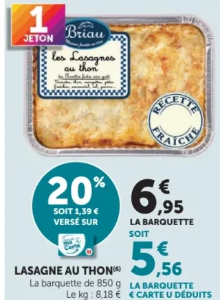 Lasagne au thon Briau