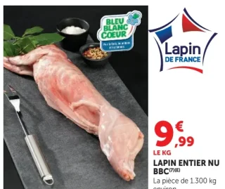 Lapin entier nu BBC