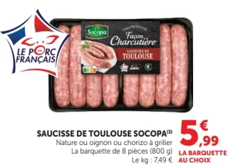 Saucisse de Toulouse Socopa
