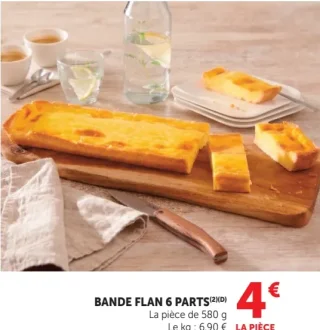 Bande flan 6 parts