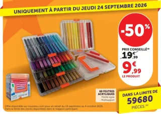 60 FEUTRES ACRYLIQUES