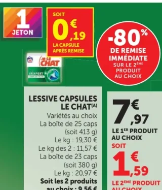 Lessive capsules Le Chat