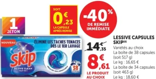 Lessive capsules Skip