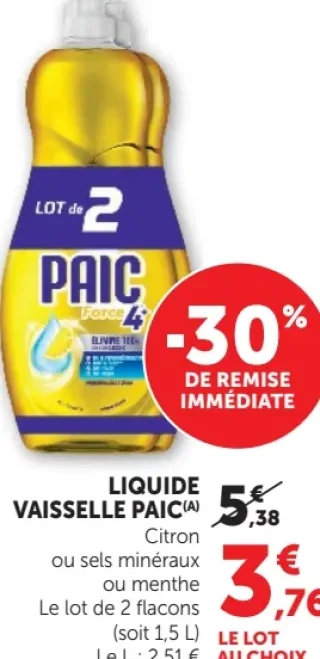 LIQUIDE VAISSELLE PAIC