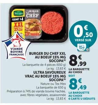 Burger du Chef XXL Socopa