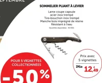 Sommelier pliant à levier Laguiole Heritage