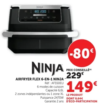 Airfryer Flex 6-en-1 Ninja AF550EU