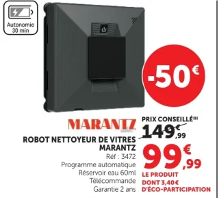 Robot nettoyeur de vitres Marantz Réf : 3472