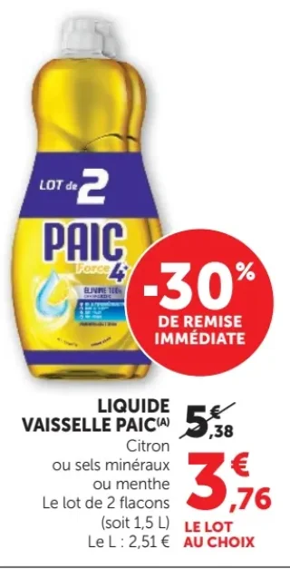 LIQUIDE VAISSELLE PAIC(A)