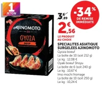 Spécialités asiatiques surgelées Ajinomoto Gyoza