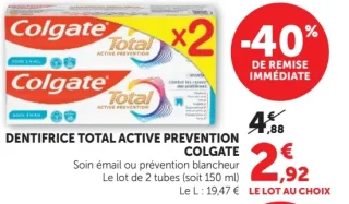 Colgate Total Active Prevention Dentifrice