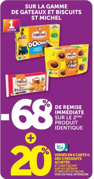 Gamme de gateaux et biscuits St Michel