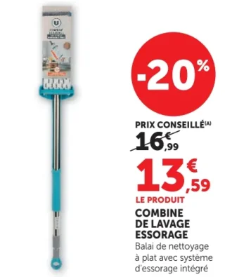 Combiné de lavage essorage U