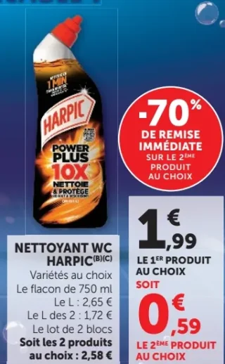 Nettoyant WC Harpic Power Plus