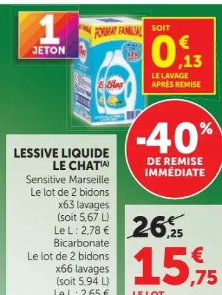 Lessive liquide Le Chat