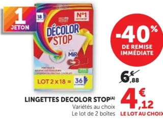 Lingettes Décolor Stop