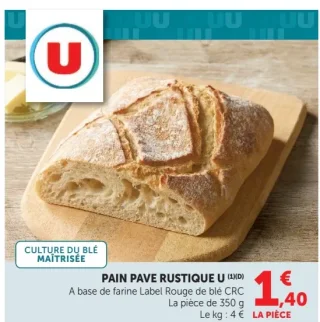 Pain Pavé Rustique U