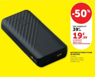 Batterie externe Xtorm 20 000 mAh