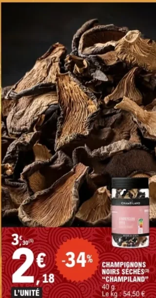 Champignons Noirs Séchés Champiland