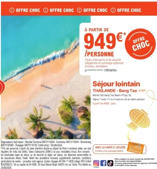 Séjour lointain THAÏLANDE - Bang Tao Mondi Club Bang Tao Beach 4*Sup. NL