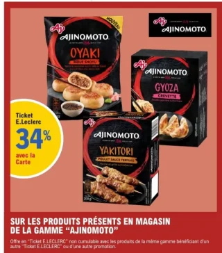 Gamme de produits surgelés "Ajinomoto"