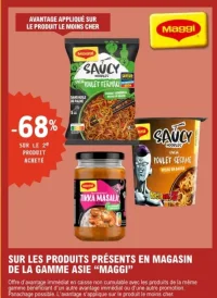 Produits de la gamme Asie "Maggi"