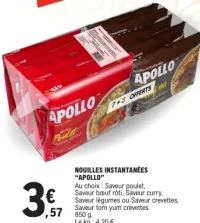 Nouilles instantanées "Apollo"