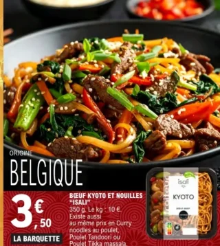 Bœuf kyoto et nouilles Isali
