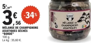 Mélange de champignons asiatiques séchés Borde