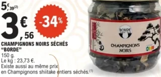 Champignons noirs séchés Borde