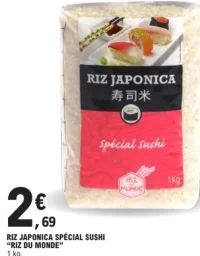 Riz Japonica spécial sushi Riz du Monde