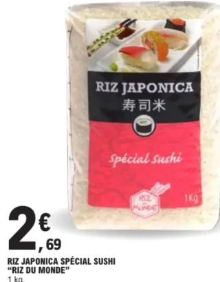 Riz Japonica spécial sushi Riz du Monde
