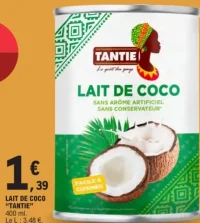 LAIT DE COCO "TANTIE"