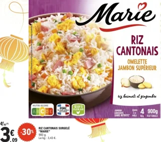 Marie Riz cantonais surgelé