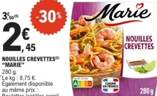 Nouilles crevettes Marie