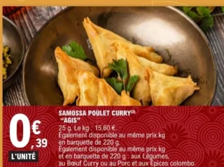 Samossa Poulet Curry "Agis"