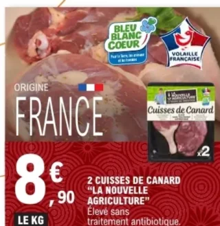 2 cuisses de canard La Nouvelle Agriculture