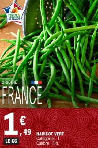 Haricot vert France 1kg